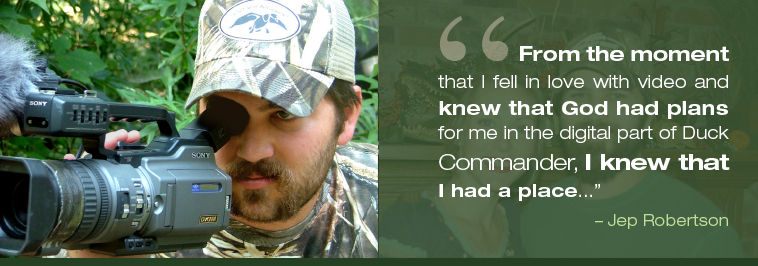 Young Jep Robertson Behind the Camera Young Jep Robertson Behind the Camera